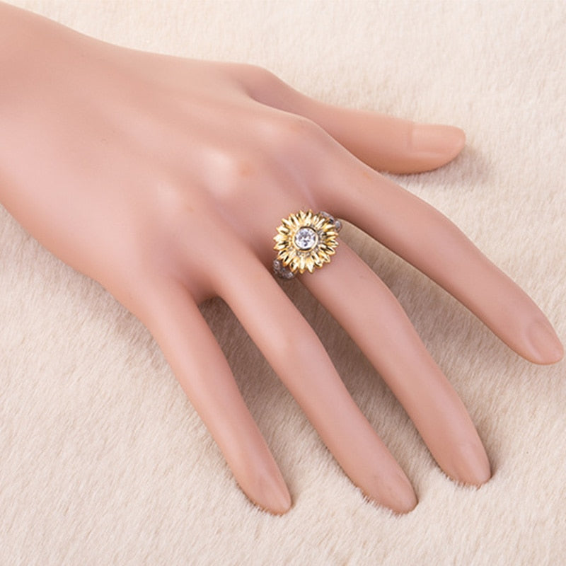 Fashionable Sunflower Ring