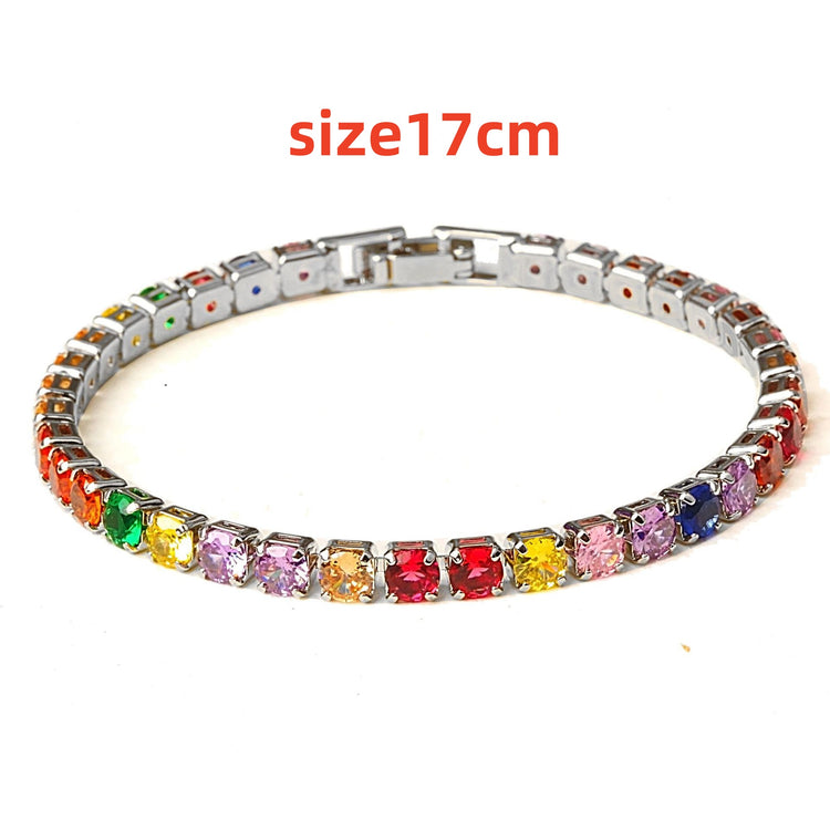 Multicolored bracelet with &