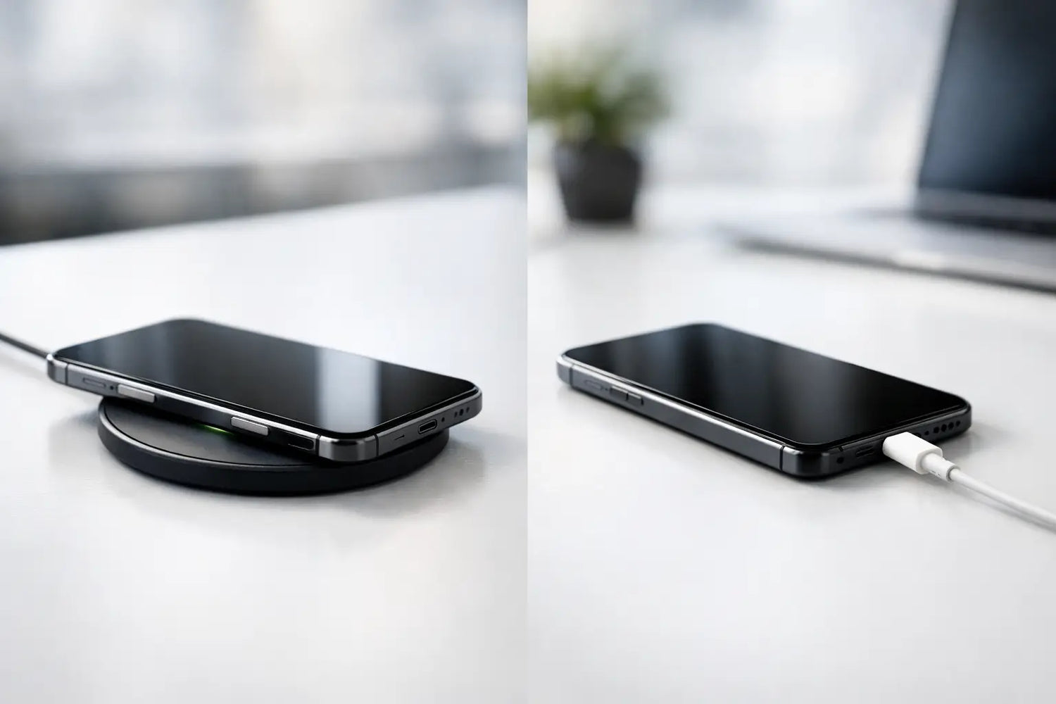 Wireless Charger Versus Cable Charging