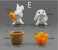Mini figuras de animales de resina – Decoración de micro paisajes DIY