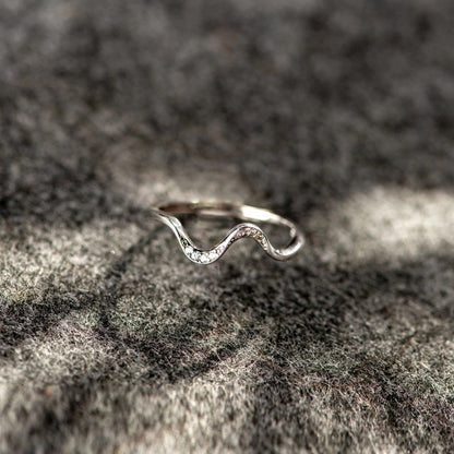 Water Wave Silver Ring