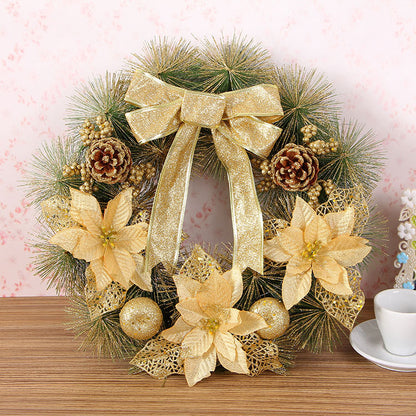 40cm Pine Needle Christmas Wreath Decoration