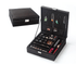 Stylish Jewelry Box featuring compartments for organizing and protecting jewelry, complete with lock and removable tray.