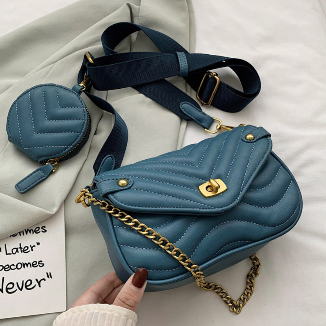 Trend Set Quilted Crossbody Bag