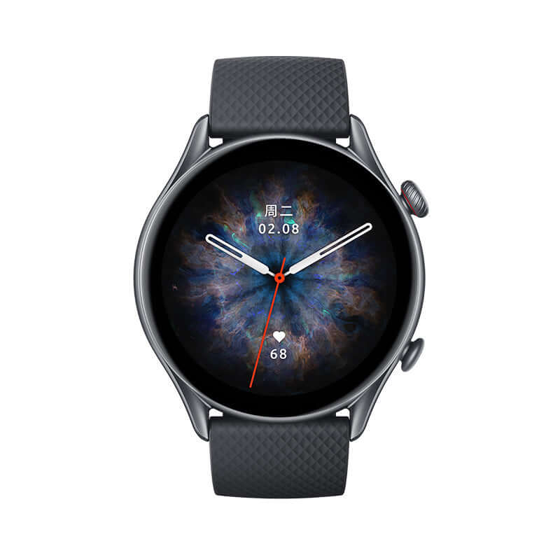 Amazfit GTR3 Pro Smartwatch with GPS and Health Monitor displaying a stylish watch face and durable strap.