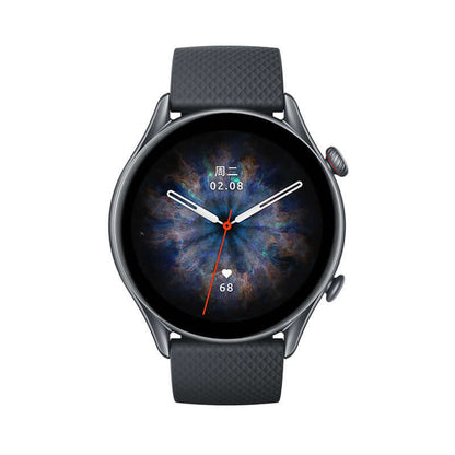 Amazfit GTR3 Pro Smartwatch with GPS and Health Monitor displaying a stylish watch face and durable strap.