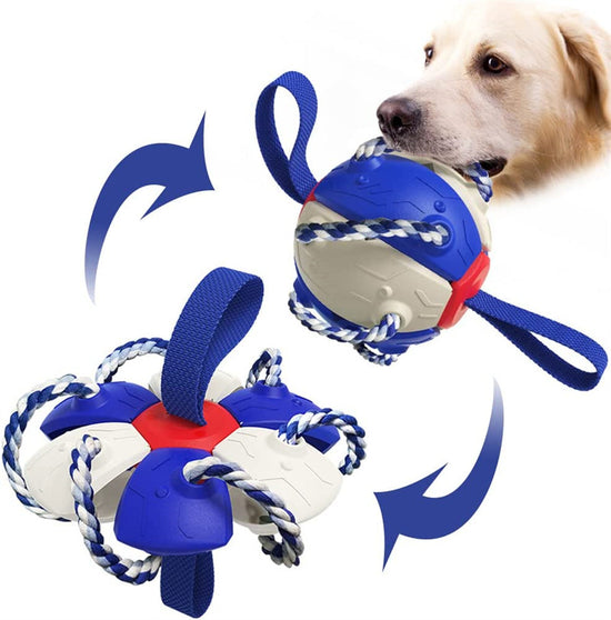 Juguete interactivo de entrenamiento: balón de fútbol inflable para perros