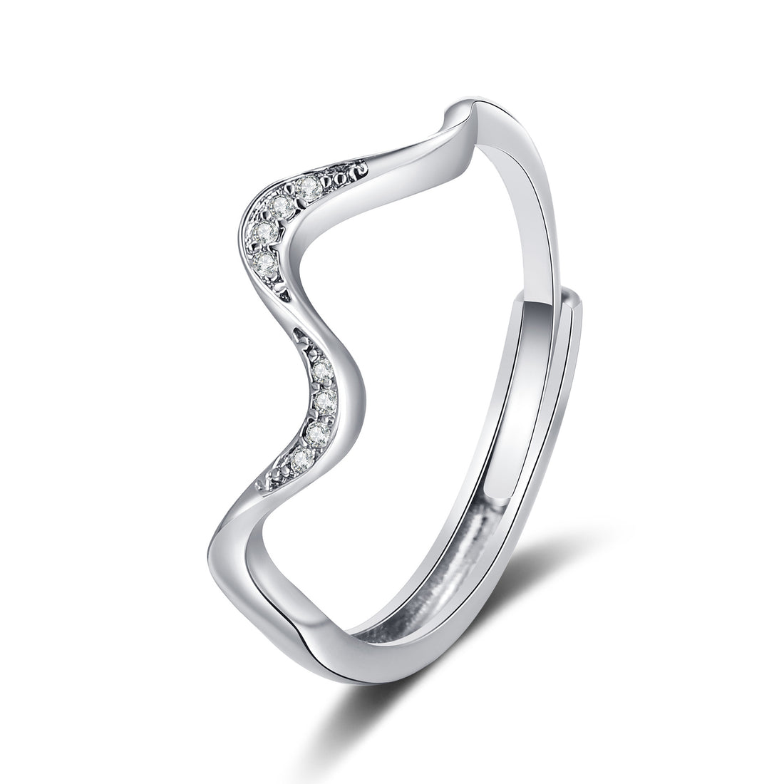 Water Wave Silver Ring