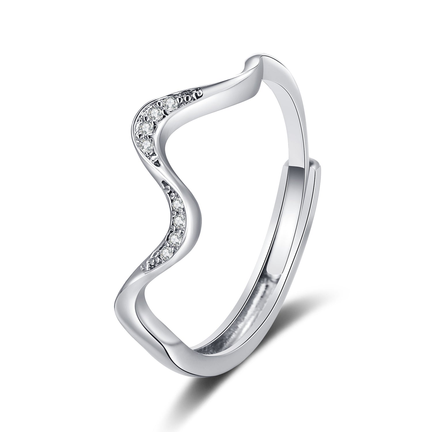 Water Wave Silver Ring