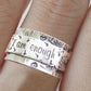 Anillo vintage "Soy suficiente" para parejas