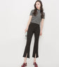 Pantalones Cropped Acampanados con Aberturas