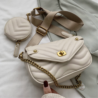 Trend Set Quilted Crossbody Bag