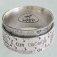 Anillo vintage "Soy suficiente" para parejas