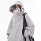 Sudadera con capucha, forro polar y cuello alto holgado