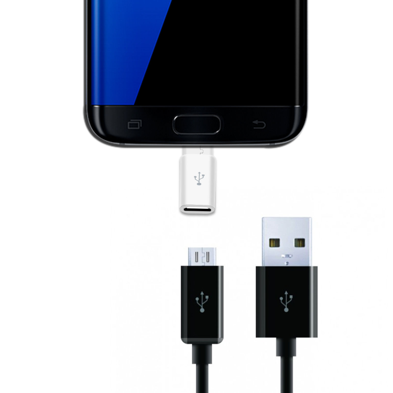 Micro USB Male to Type C Female Adapter Converter