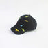 RICYGVM Dinosaur Embroidered Kids Baseball Cap featuring colorful dinosaur designs on a black background.