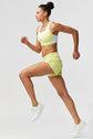 Pantalones cortos de running de mujer Sheva de talle alto