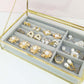 Jewelry Box Organizer filled with elegant earrings and accessories, showcasing organized storage for jewelry.