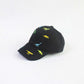 RICYGVM Dinosaur Embroidered Kids Baseball Cap featuring colorful dinosaur designs on a black background.