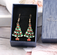 Pendientes Colgantes de Árbol de Navidad para Decoración Festiva