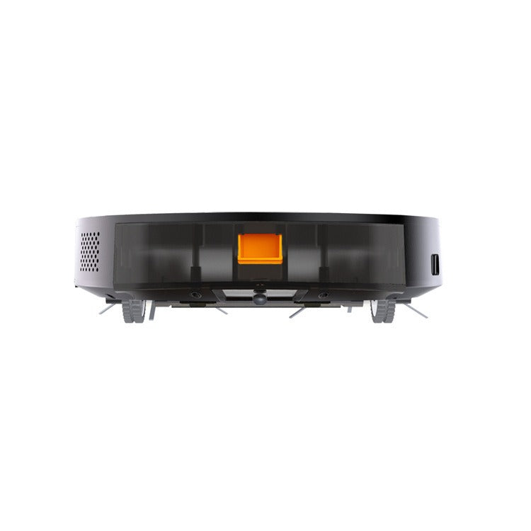 Robotic vacuum cleaner on a white background