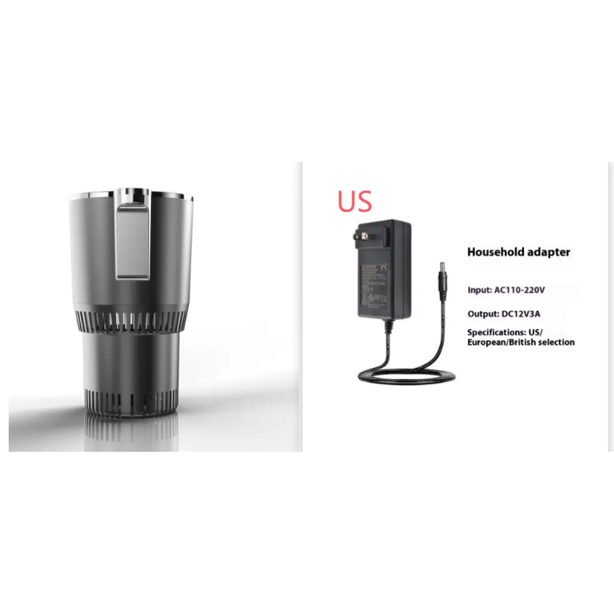 2-in-1 Car Cup Warmer &amp; Cooler, 12V
