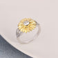 Anillo de girasol a la moda