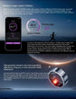 Fitness tracker with VO2Max display and health information on a dark background