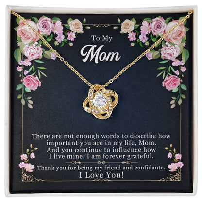Forever Grateful - Love Knot Necklace