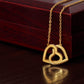 Collar Corazones Entrelazados