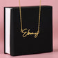Collar Personalizado Estilo Firma