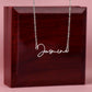 Collar Personalizado Estilo Firma