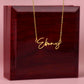 Collar Personalizado Estilo Firma