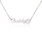 Collar clásico con nombre y huella de pata