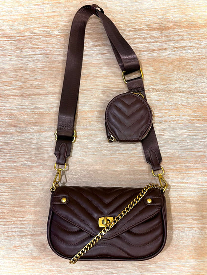Trend Set Quilted Crossbody Bag
