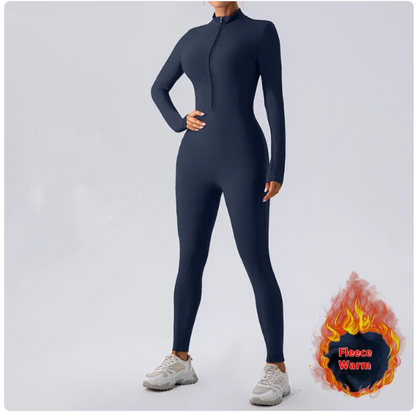Fleece-Lined Yoga Jumpsuit