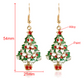 Pendientes Colgantes de Árbol de Navidad para Decoración Festiva