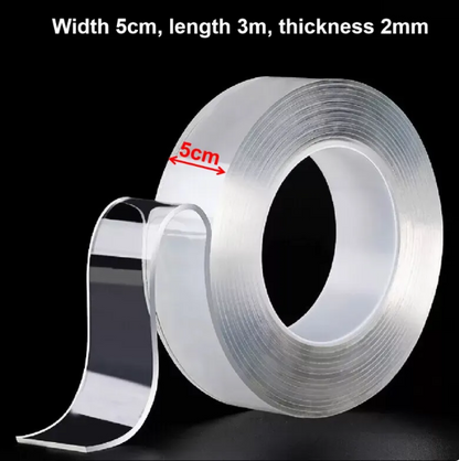 Nano Double-Sided Reusable Transparent Waterproof Tape