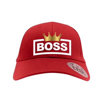 Boss Crown Embroidered Baseball Cap featuring a bold design with crown and &