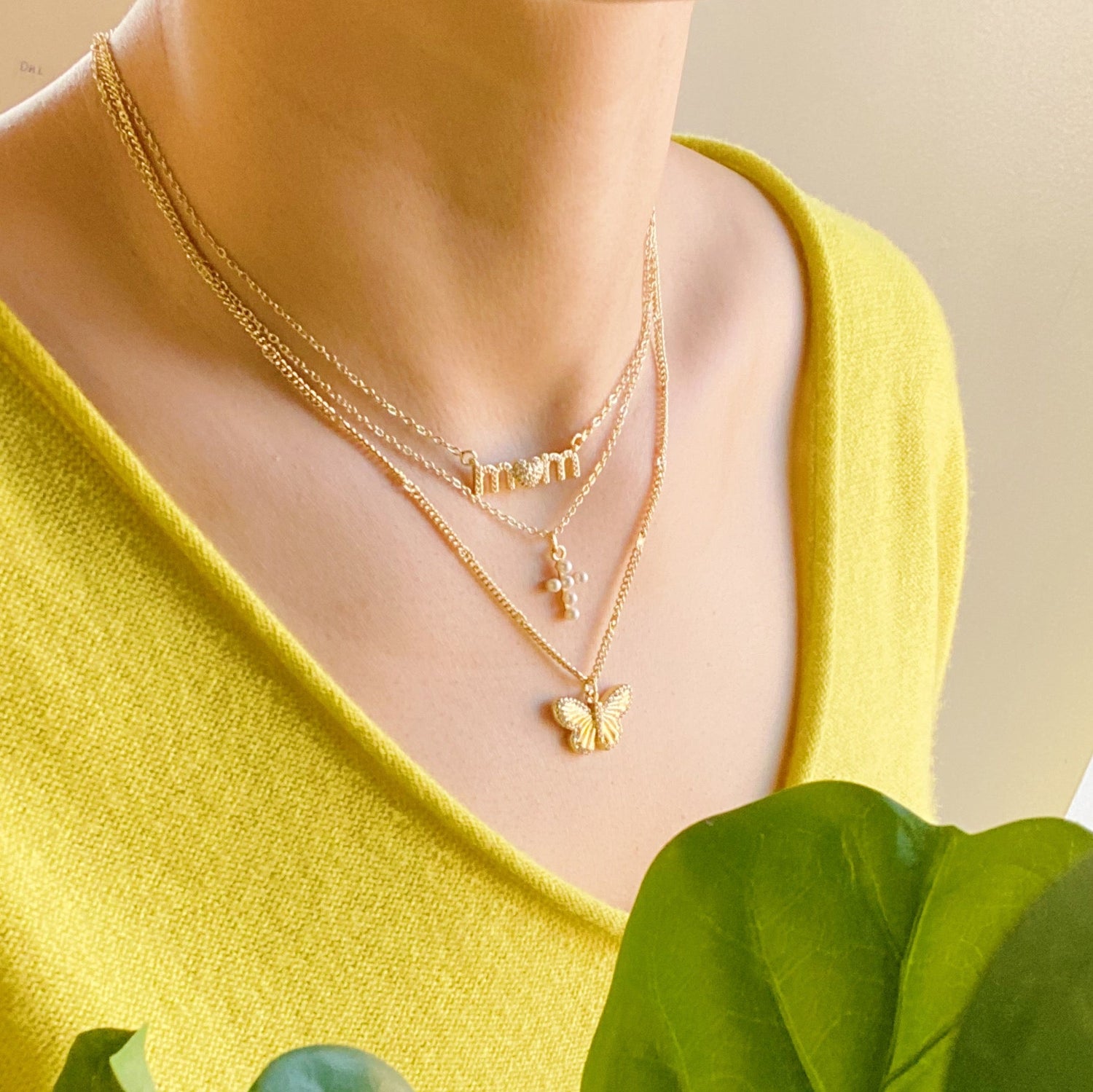 Seaside Pearl Cross Necklace