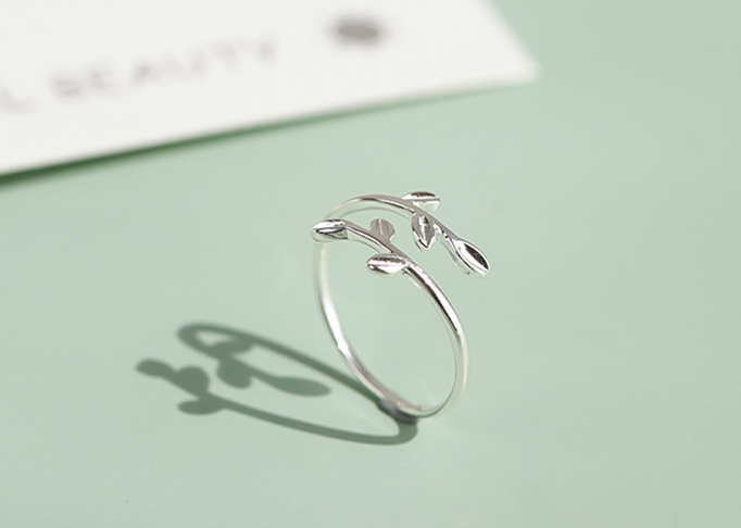 Leaf Ring Style Adjustable Ring