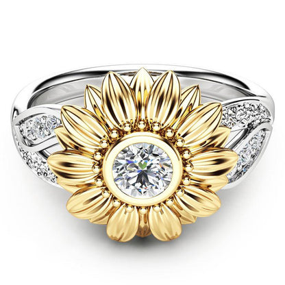 Fashionable Sunflower Ring