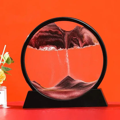 3D Moving Sand Art Hourglass for Home Decor Gift
