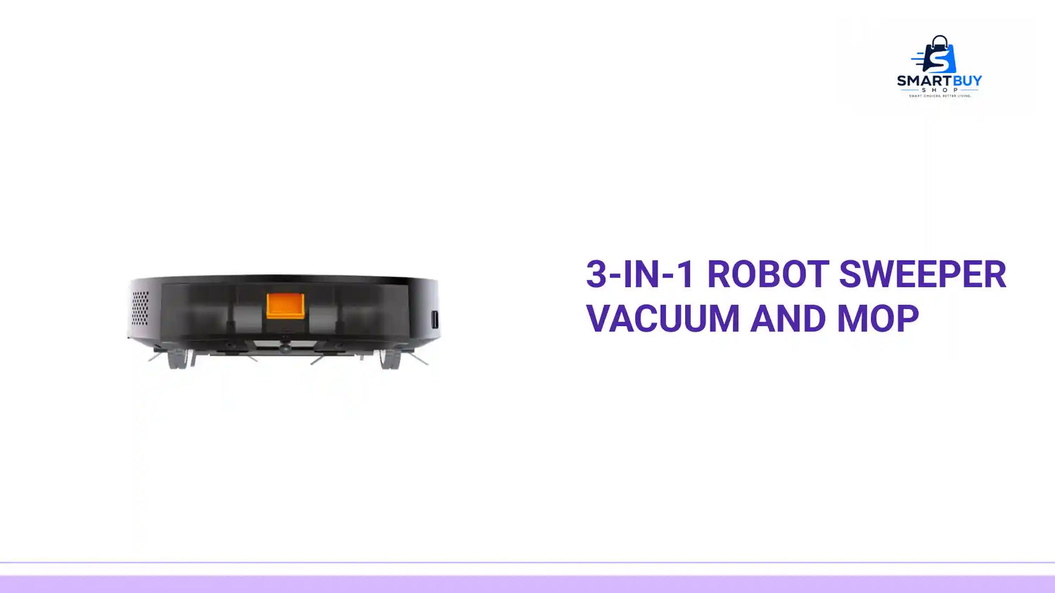3-in-1 Robot Sweeper Vacuum and Mop by@Outfy