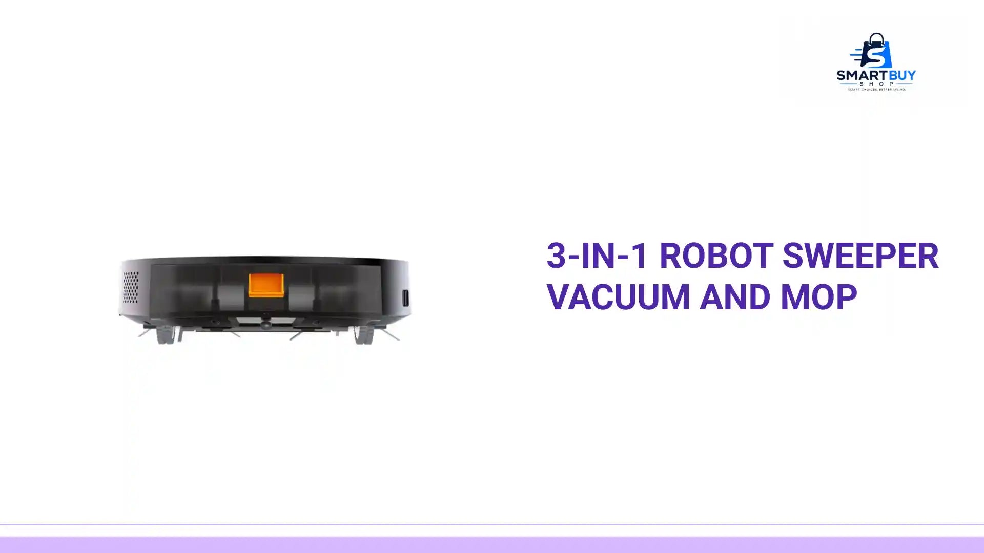 3-in-1 Robot Sweeper Vacuum and Mop by@Outfy