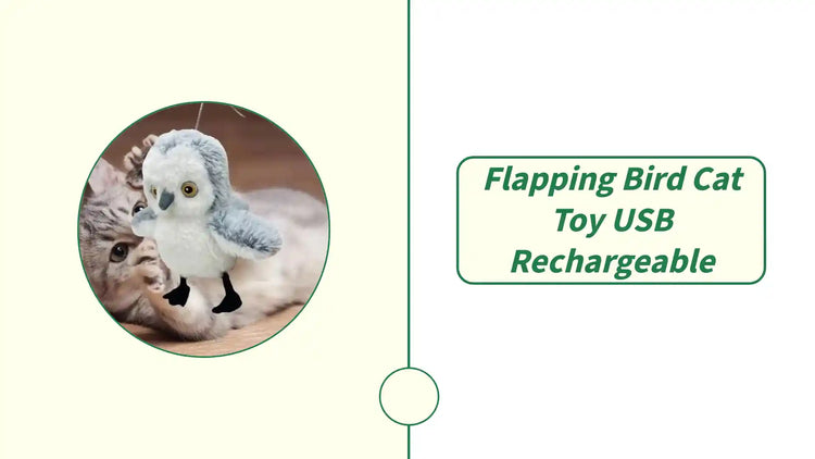 Flapping Bird Cat Toy USB Rechargeable by@Outfy