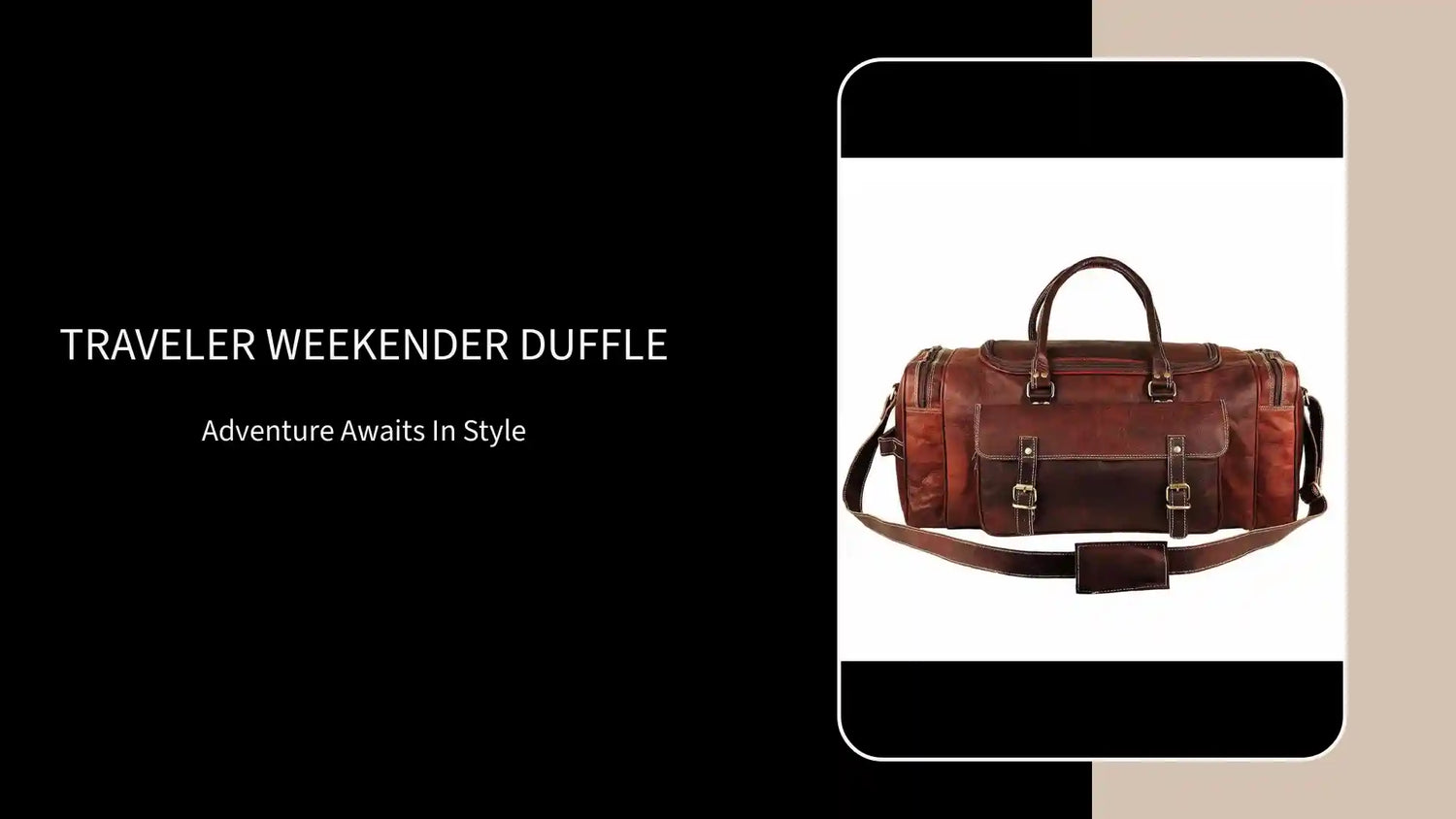 Traveler Weekender Duffle by@Outfy