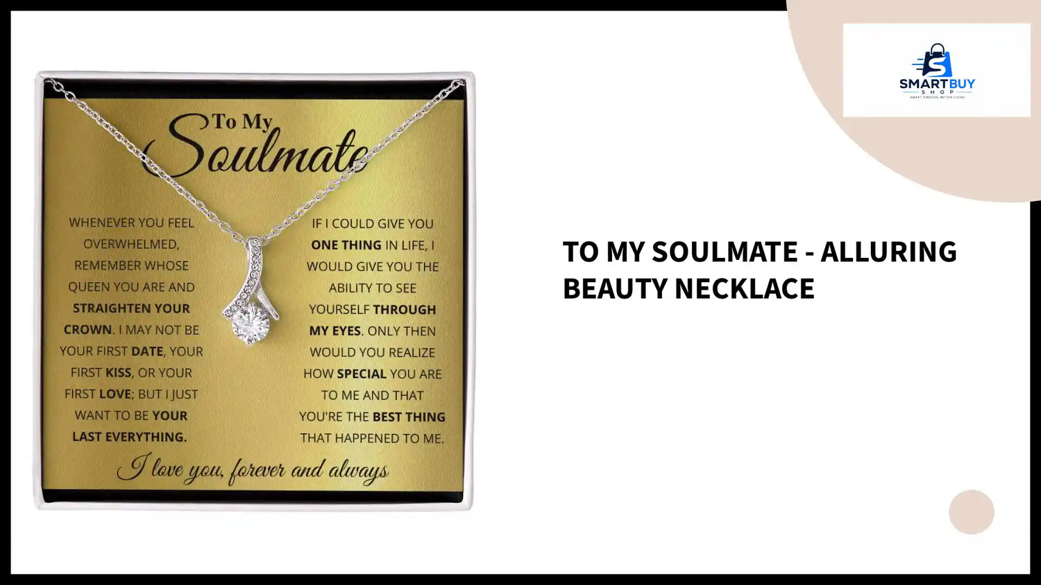 To My Soulmate - Alluring Beauty Necklace by@Outfy