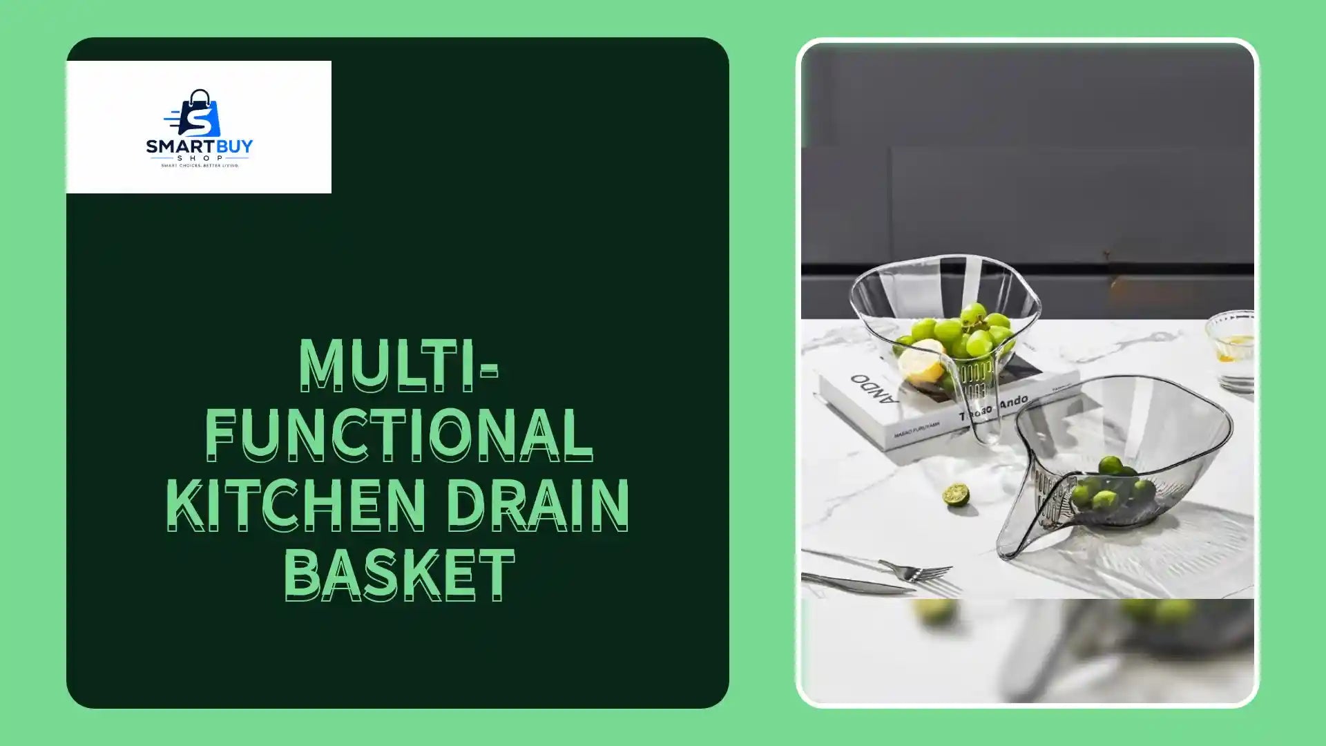 Multi-Functional Kitchen Drain Basket by@Outfy