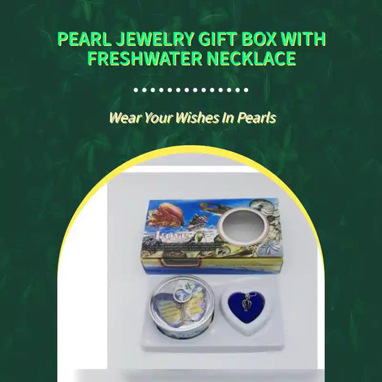 Pearl Jewelry Gift Box with Freshwater Necklace by@Outfy